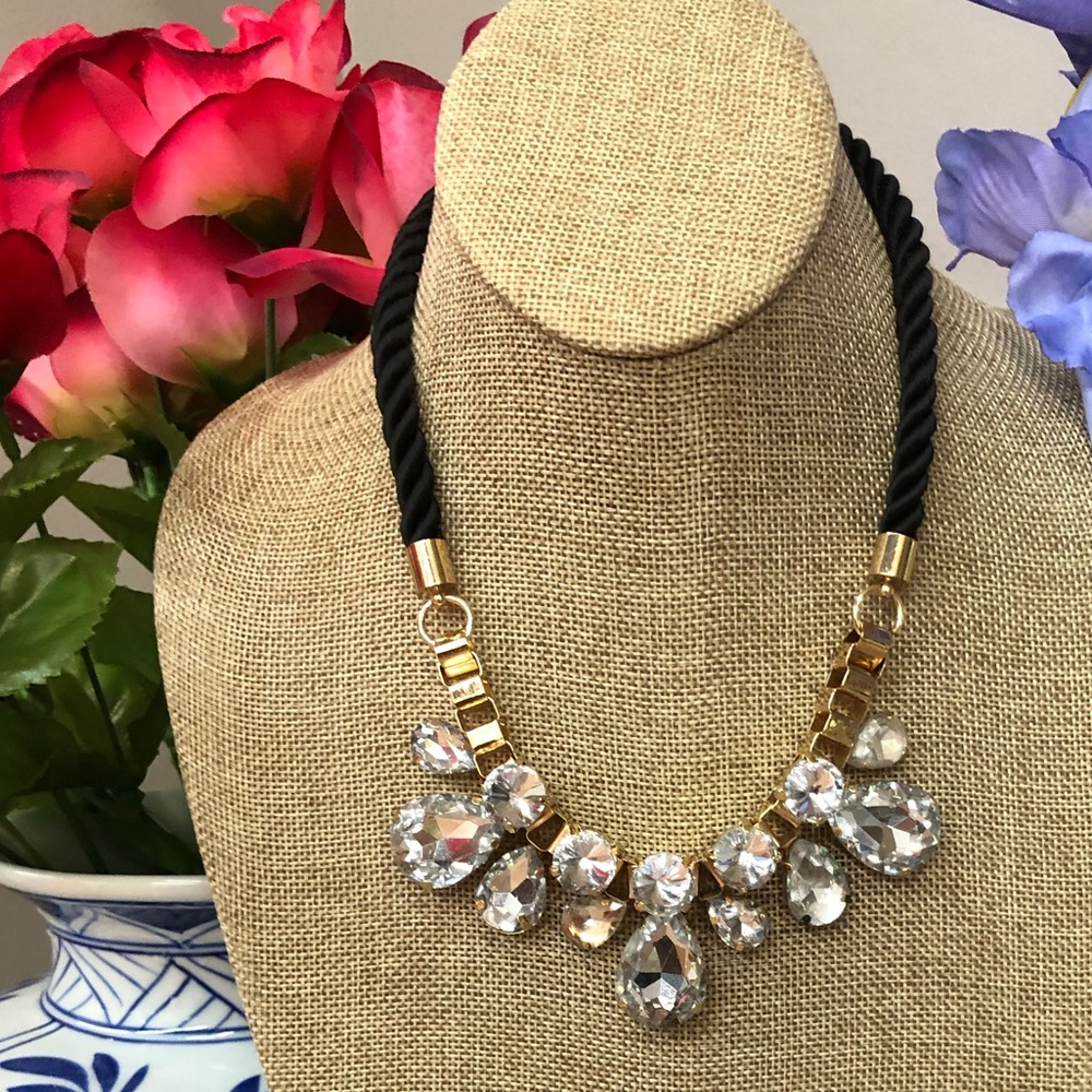 Crystal Rhinestone Statement Necklace